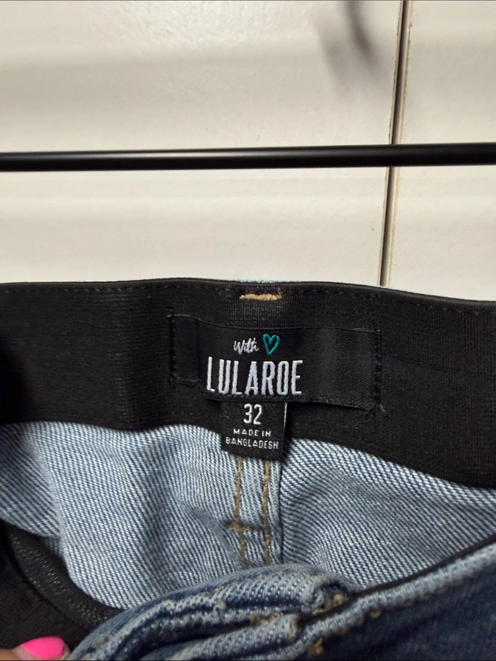 LuLaRoe medium blue relaxed denim shorts